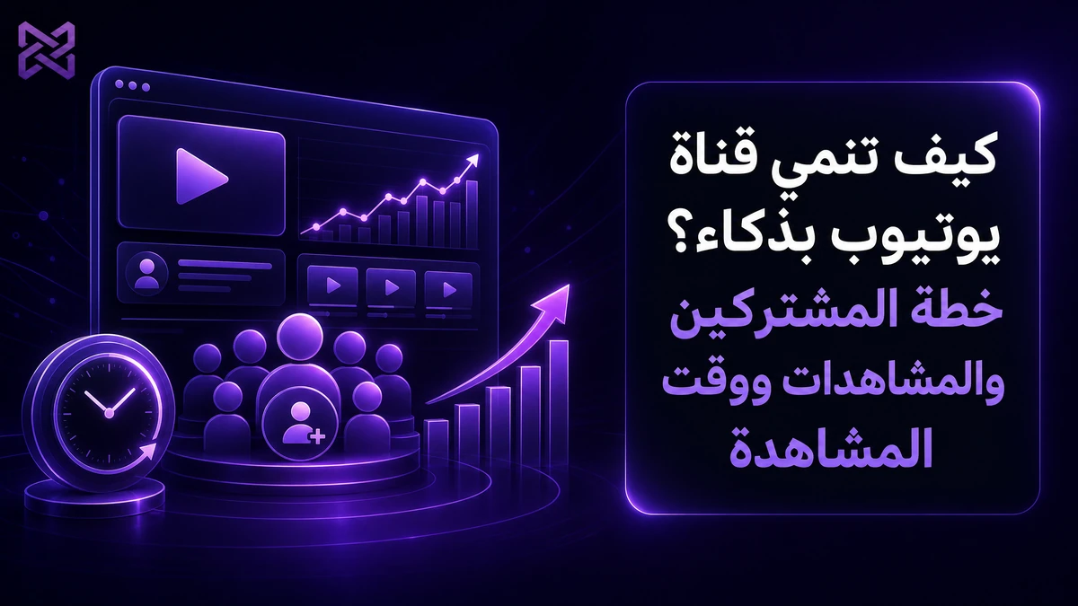 كيف تنمي قناة يوتيوب بذكاء؟ خطة المشتركين والمشاهدات ووقت المشاهدة | SMM Proxy